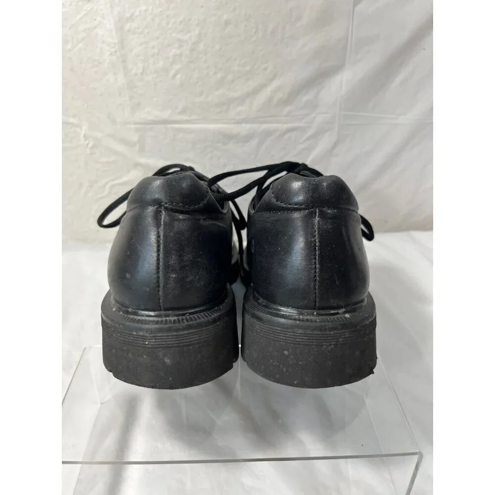 Dr Martens 9258 PLATFORM ENGLAND Black Leather Lace Up Shoes Men's SIZE 9